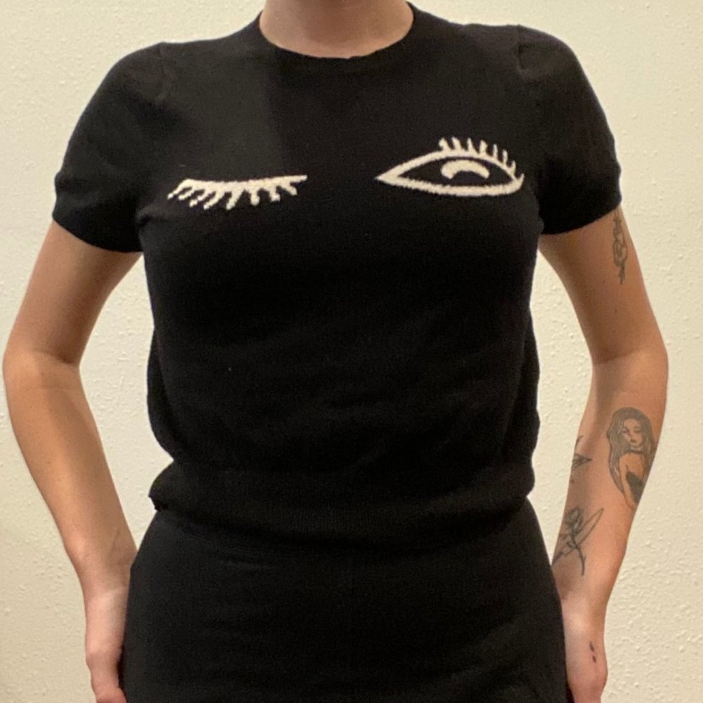 Black Crop top